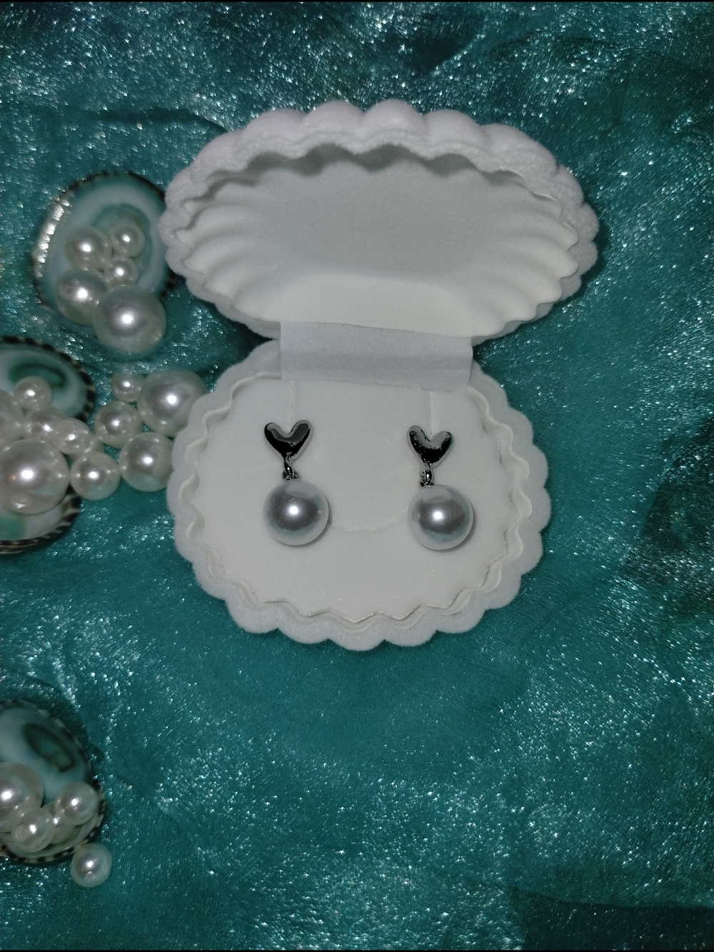 Elegant Silver Pearl Drop Bridal Earrings - Classic Wedding Jewelry